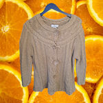 Bob Timberlake  Snap Up Faux‎ Button Knit Sweater Size Large Photo 1