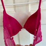 Victoria's Secret Victoria’s Secret Very Sexy bright pink lace push up bra size 32D Photo 7