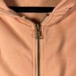 Young Fabulous and Broke Young Fabulous Broke Women's L Zip Up Hoodie Peach Pink Crop Sweatshirt Photo 2