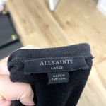 AllSaints Cold Shoulder Knit Sweater Mini Dress Long Sleeve Black size Large Photo 6