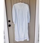 Vtg New Willow Creek Nightgown Cottagecore Romantic Prairie Nylon Cotton Lace Md Blue Size M Photo 4