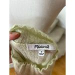 Madewell Pastel Lime Green Alpaca Ribbed Turtleneck Long Sleeve Knit Sweater Photo 2