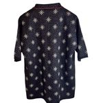 ZARA ‎ Black Metallic Thread Printed Pocket Sweater Shirt Size Large Photo 4