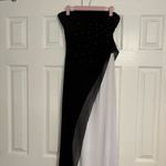 Taboo Y2K Black & White Strapless Maxi Dress Size M Photo 1