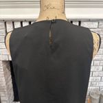 Ralph Lauren NWT  Black Sleeveless Split Pleated Blouse‎ Medium Corporate Goth Photo 7