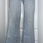 American Eagle 5Button Extreme Flare Bell Bottom AcidWash Distress High Rise Sz0 Photo 6