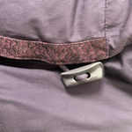 Vintage Cyclone Purple Down Puffer Jacket 80s Snakeskin Details Medium Photo 2