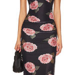 MORE TO COME Calla Mesh Dress in Black Size XS Photo 0