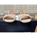 Malone Souliers Lumi 70 Slide Sandal Squared Toe Stiletto Beige 6 US 36.5 EU NIB Photo 7