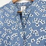 Draper James Lands End Nightshirt Blue Floral Chambray Long Sleeve Womens 1X Photo 3