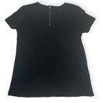Market & Spruce  women's XS black crochet front short sleeve tee stitch fix casua Photo 2