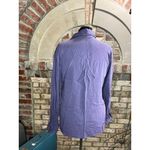 winter silks blouse button front silk purple long sleeve hidden button front Size 16 Photo 4