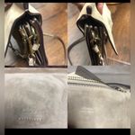 Chloé Chloe Faye Medium Bag Purse Shoulder Suede Leather Gray Taupe Tan Chain Italy Photo 3