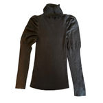 Anthropologie Cecilia Puffer Sleeve Ribbed Turtleneck Sweater S Photo 2