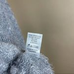 Thyme & Thread Size XL NOPE Graphic Eyelash Fuzzy Sweater Plush Soft Casual Gray Photo 4