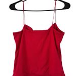 Madewell NWD Square Neck Tank Top Ribbed Watermelon Red Size XL Photo 2
