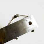 WHM rhinestone silver brass open cuff bracelet Photo 5