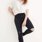 Madewell  9" Mid-Rise Skinny Jeans Black Grey Sea Womens 25 Photo 0