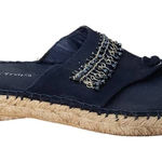 Bare Traps Karma Beaded Flip Flops in Dark Navy Size 7 Navy Boho Sandals Blue Photo 0