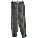 Jessica Simpson Cameren Blue & Brown Printed Pull On Pants XXL Photo 1