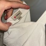 Daniel Cremieux White Ruffle Tie Shoulder Tank Top Size Large Photo 3