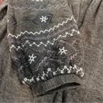 Monoreno Embroidered Peasant Style Mocha Brown Sweater Dress size small Photo 3