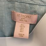 St. Tropez St tropes side buttons linen shirt L Photo 4