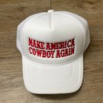 Make America Cowboy Again Trucker Hat White Photo 0