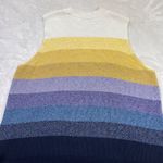 Nine West Striped Sleeveless Sweater Womens Plus Size 1X Cotton Blend Multicolor Photo 4