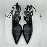 Deltan Juliana Leather Ankle Tie Pumps Black Size 9.5 Photo 2