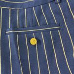 Ralph Lauren LAUREN‎  Shorts Womens Size 10 Blue Gold Pinstripe Gold Button Photo 11
