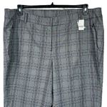 Lane Bryant SZ 26 Dress Career Pants Plaid Zip-Fly Stretch Pocket Flat Front New Photo 1