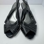 Naturalizer 'Bree'Black Leather Slingback Pumps Size 10M Photo 1