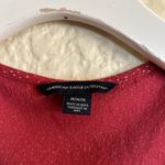 American Eagle Outfitters Red Polka Dot bell sleeve Tie-Front Crop Blouse Medium Photo 7