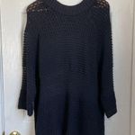 Anthropologie MOTH navy oversized knit tunic sweater size L lagenlook Photo 2
