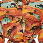 Chufy OASIS SAFARI Orange and Black Tropical Shirt Dress size L Size L Photo 5