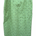 Kasper  Green Eyelet Pencil Skirt linen blend size 12 Photo 0