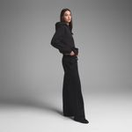 SKIMS Boyfriend Fleece Straight Leg Pant in Washed Onyx, Size Small Photo 2