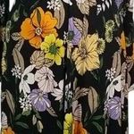 AFRM NEW Assi Floral Cutout Detail Long Sleeve Knit Dress Black Size M Photo 3