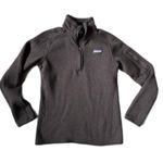 Patagonia Women's Better Sweater Black 1/4 Zip Fleece Sweater Sweatshirt size M Photo 0