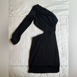 Amazon black LYANER one-shoulder long sleeve cut out bodycon cocktail mini dress Photo 3