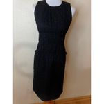 Classiques Entier Black Womens 6 Sleeveless Dress Eyelet Elastic Lace Waistband Photo 1