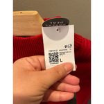 Forever 21  Red Ribbed Turtleneck Sweater Long Sleeve Lightweight Knit L Photo 4