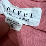 Velvet by Graham & Spencer Coral Pink Top Minimalist Soft Girl Era Casual Sz XS Photo 2