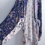 Anthropologie Darn Good Yarn Oversized Floral Lightweight Cardigan Photo 3