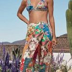 Johnny Was NWOT  Soft Side Wrap Pants Womens Sz XXL Multicolored Tropical Pull on Photo 2