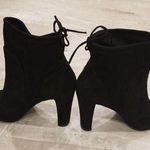 Charles David 💕💕 Black Microsuede Heel Booties Photo 0