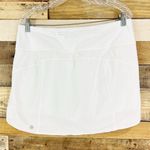 Athleta Run With it Skort in Bright White Size Large Photo 5