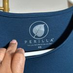 Perilla Two Front Pocket Scrub Hospital Medical Nurse Doctor Size XS EUC #0065 Blue Photo 3