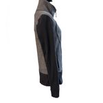 Lululemon Nice Asana Jacket Size 8 Gray Herringbone Black Sleeves Full Zip Photo 4